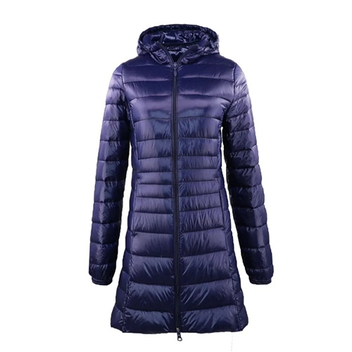Sandra | Long Down Jacket with Hood for Women