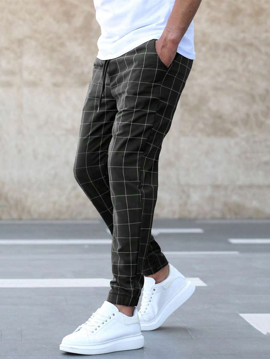 Matteos - Elegante Hose Mit Gittermuster