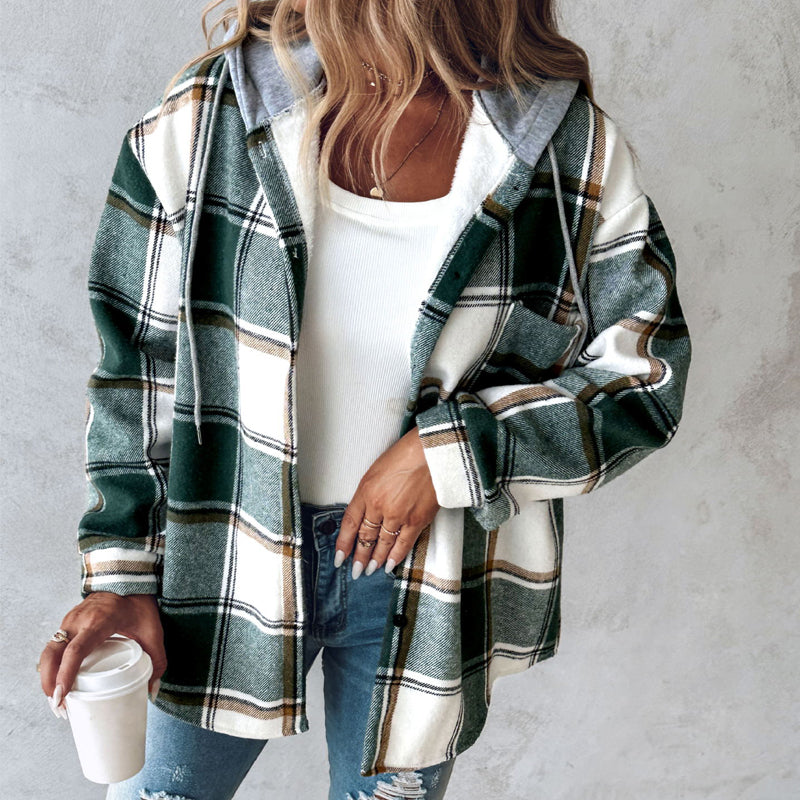 F.S. | Women's checked hooded jacket