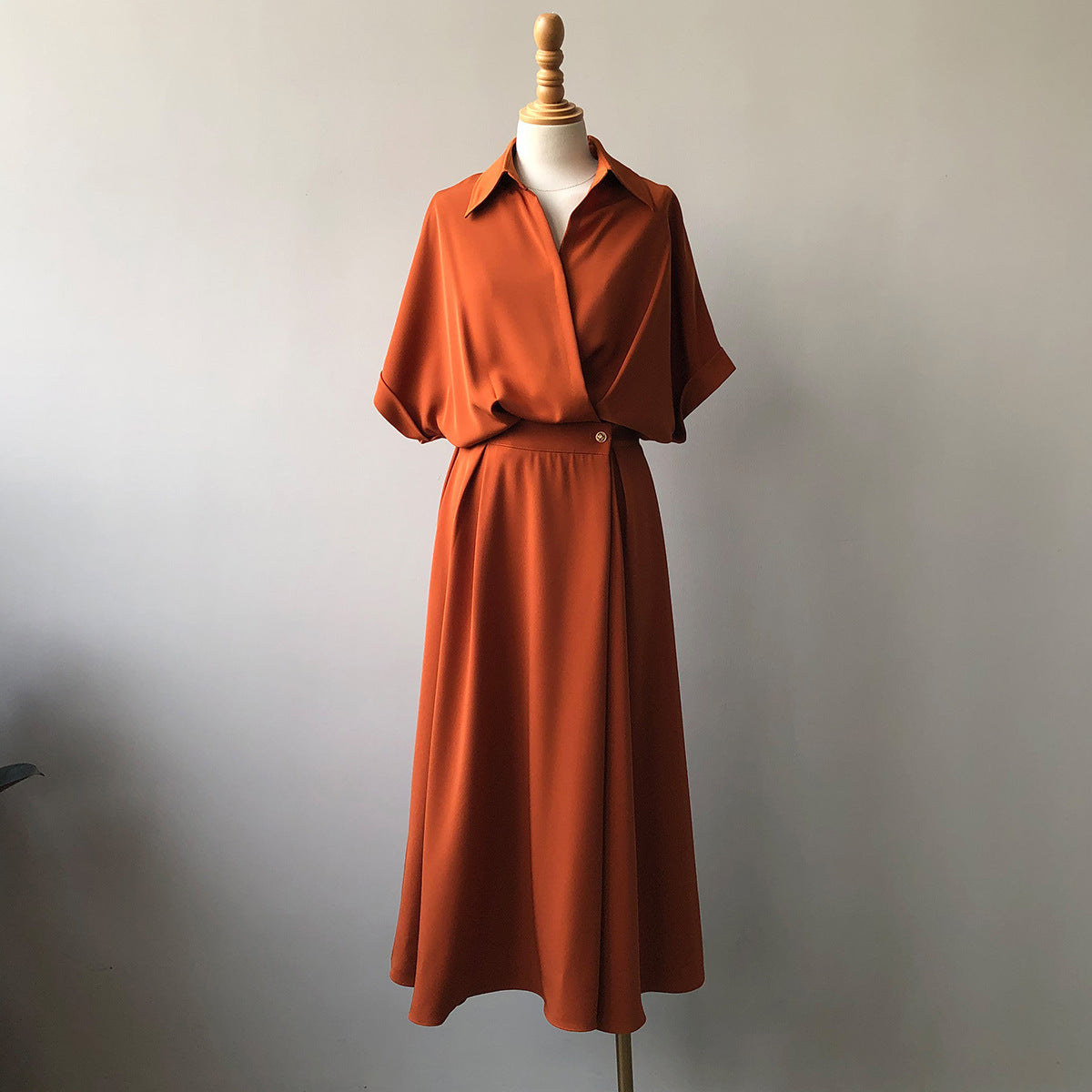 V-neck Shirt Dresses