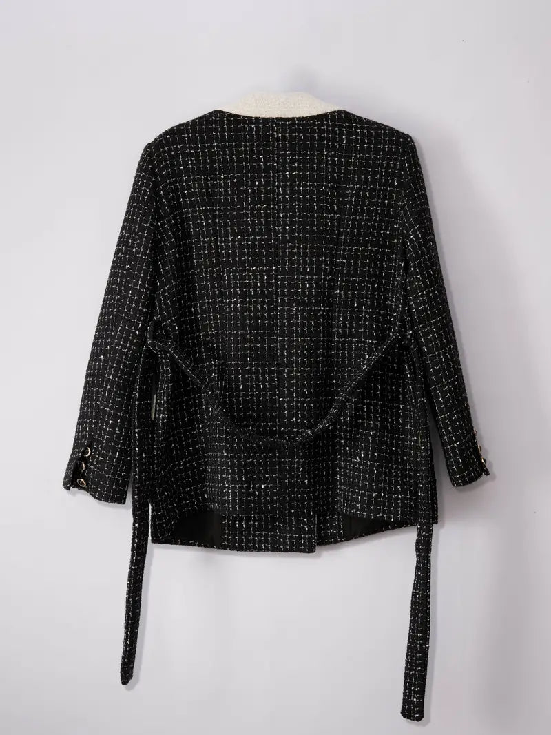 Elegant Autumn/Winter Wool Blend Jacket for Women