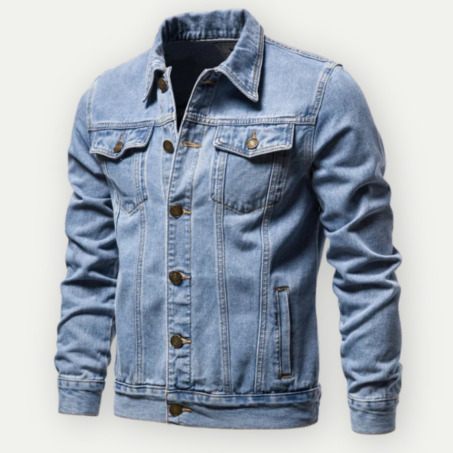 Men's denim trucker jacket