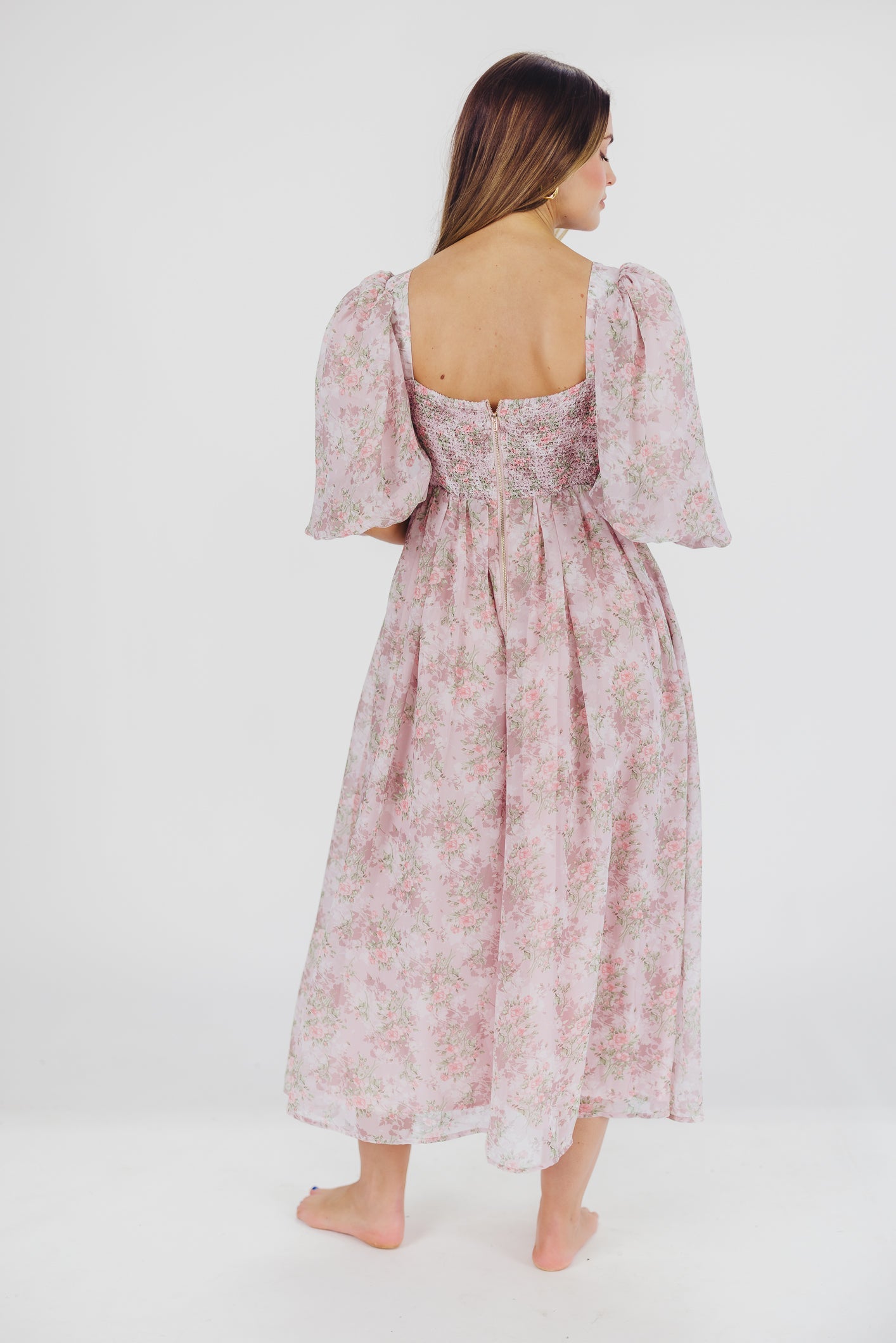 Harlow Maxi Dress in Mauve - Bump Friendly & Inclusive Sizing (S-3XL)