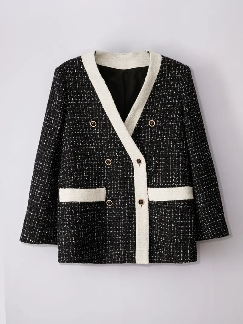 Elegant Autumn/Winter Wool Blend Jacket for Women