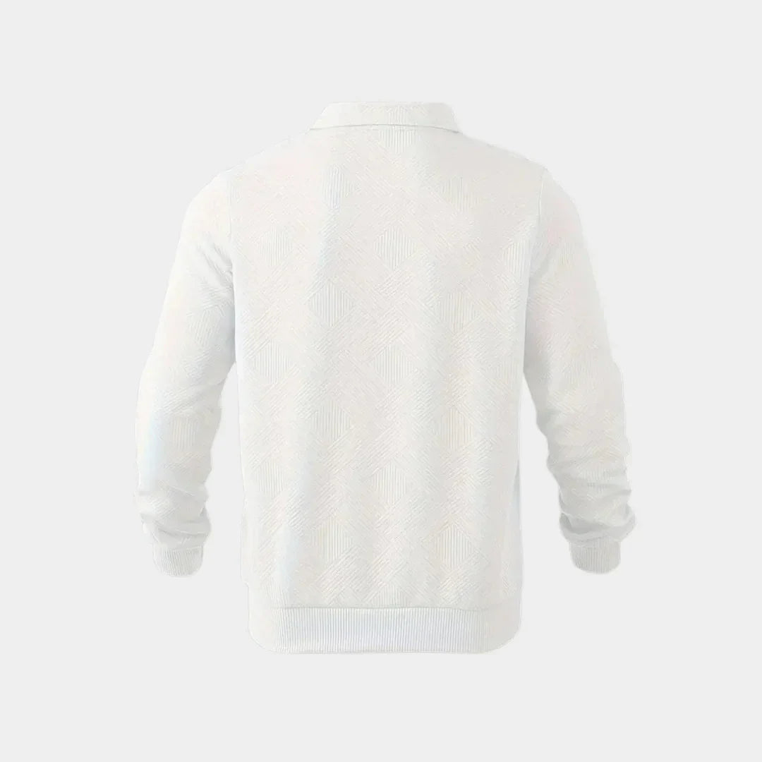 Men’s half-zip stand collar sweater