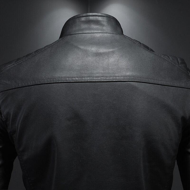 Stylish men's premium leather jacket