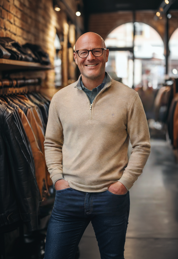 Tom Polo - Stylish zipper sweater for men (Italian design)