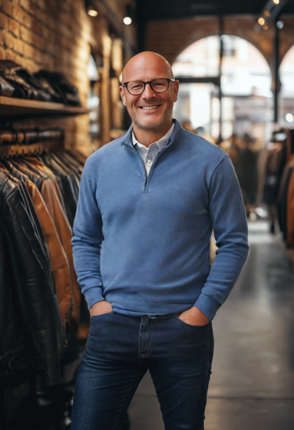 Tom Polo - Stylish zipper sweater for men (Italian design)