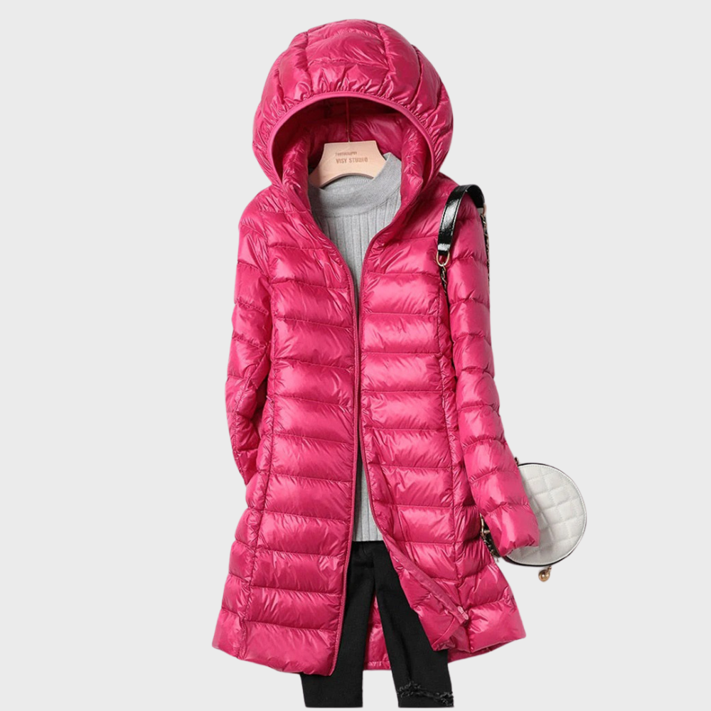 Fashion Street | Stylish Long Down Waterproof Jacket for Women