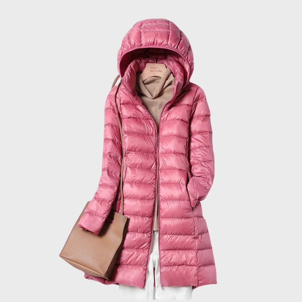 Fashion Street | Stylish Long Down Waterproof Jacket for Women