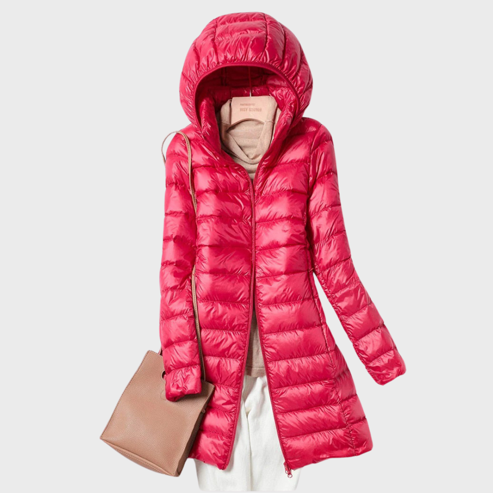 Fashion Street | Stylish Long Down Waterproof Jacket for Women