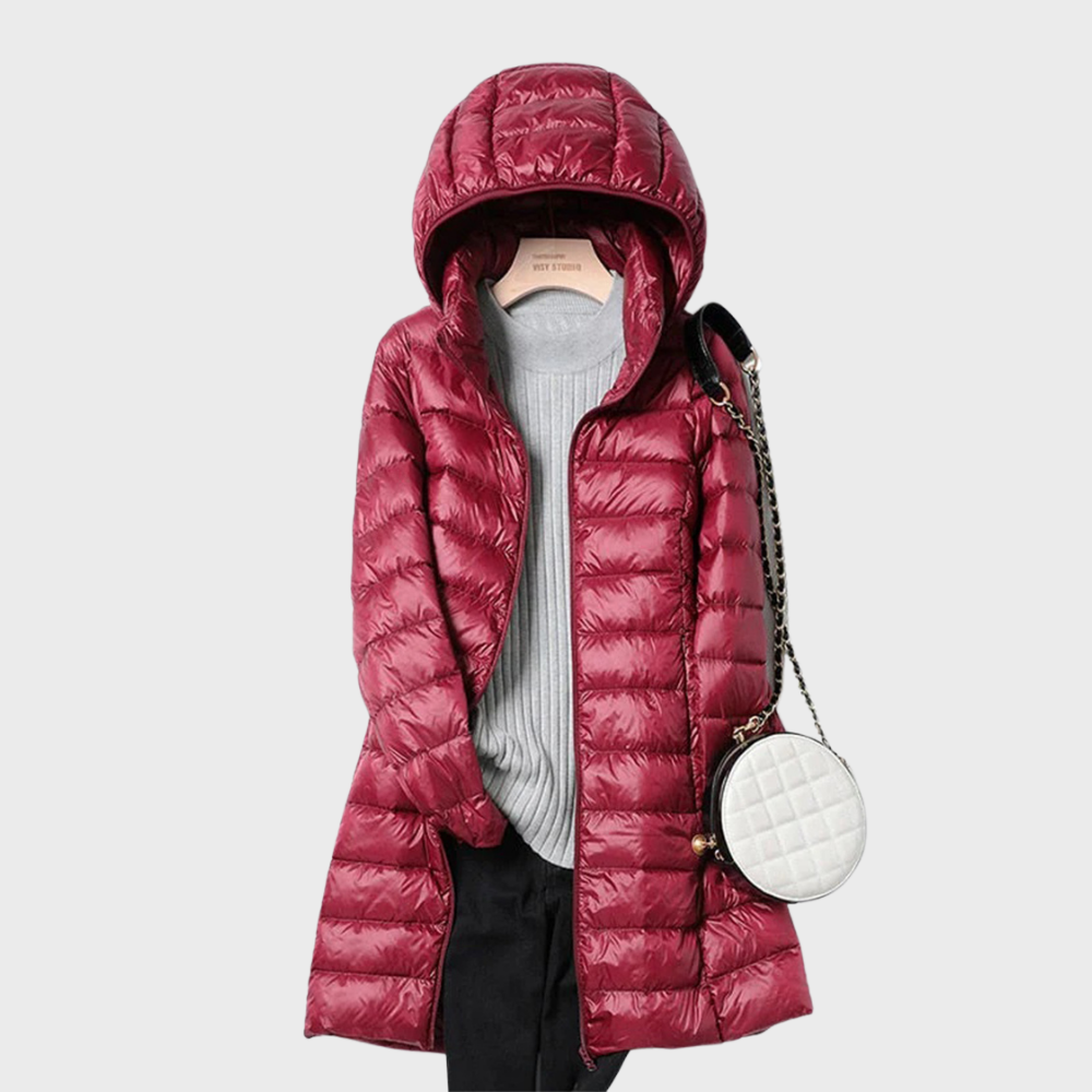 Fashion Street | Stylish Long Down Waterproof Jacket for Women