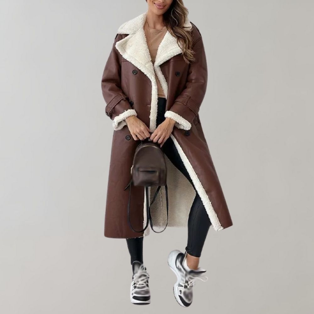 Fashion Street | Stylish leather jacket with fur