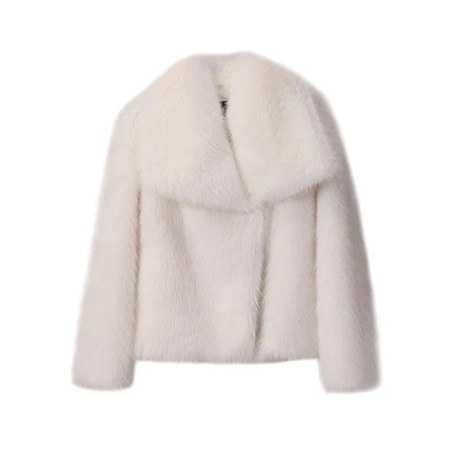 Elegant Faux Fur Coat for Women