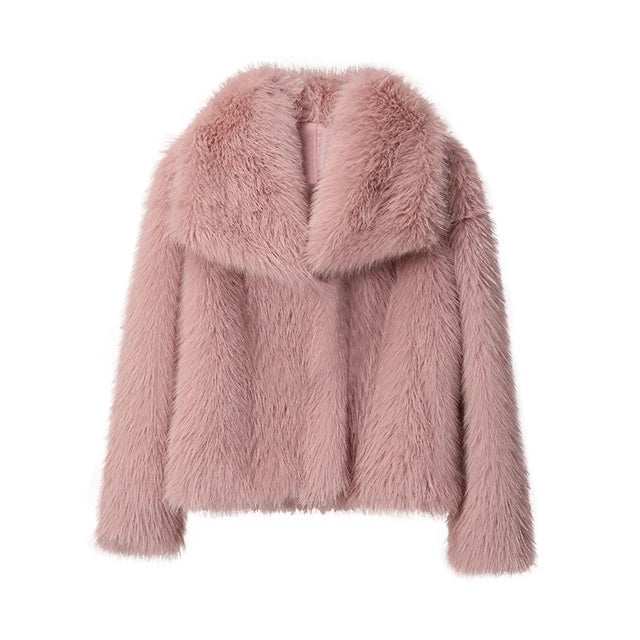 Elegant Faux Fur Coat for Women