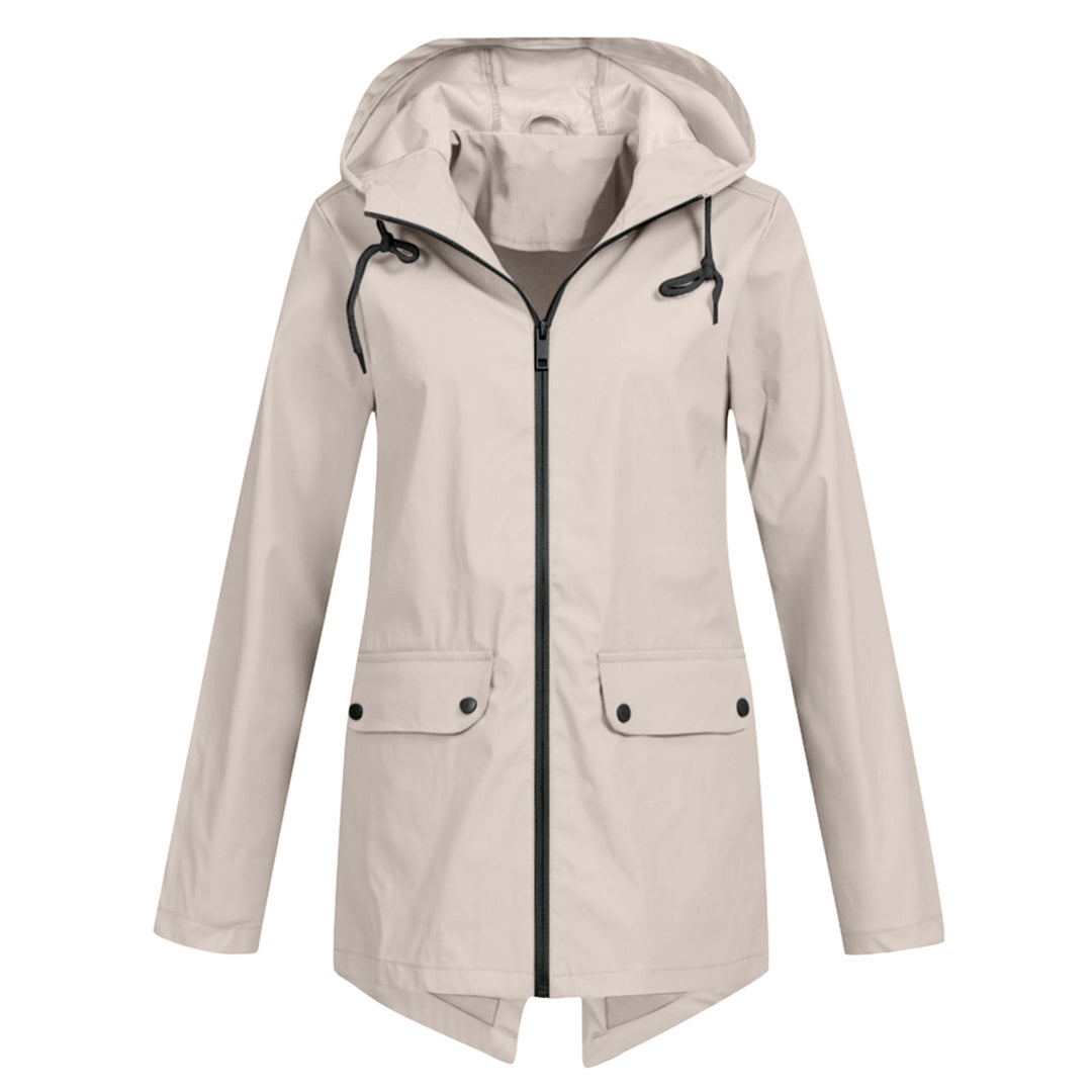 Fashion Street | Long Hooded Raincoat for Women