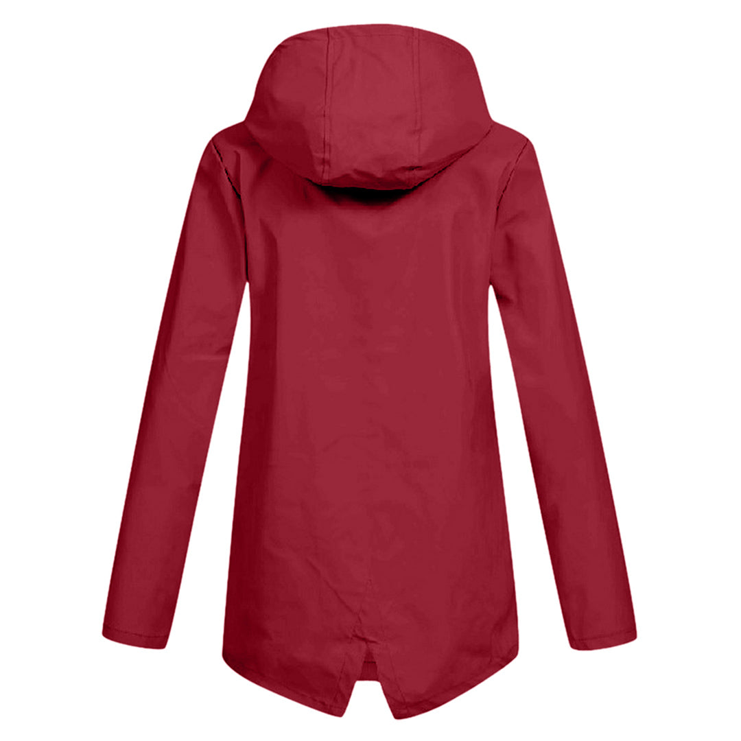 Fashion Street | Long Hooded Raincoat for Women