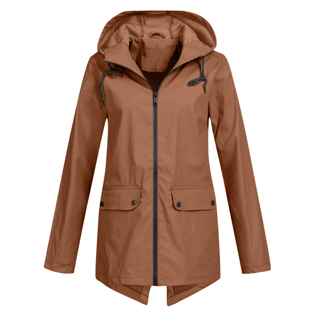 Fashion Street | Long Hooded Raincoat for Women