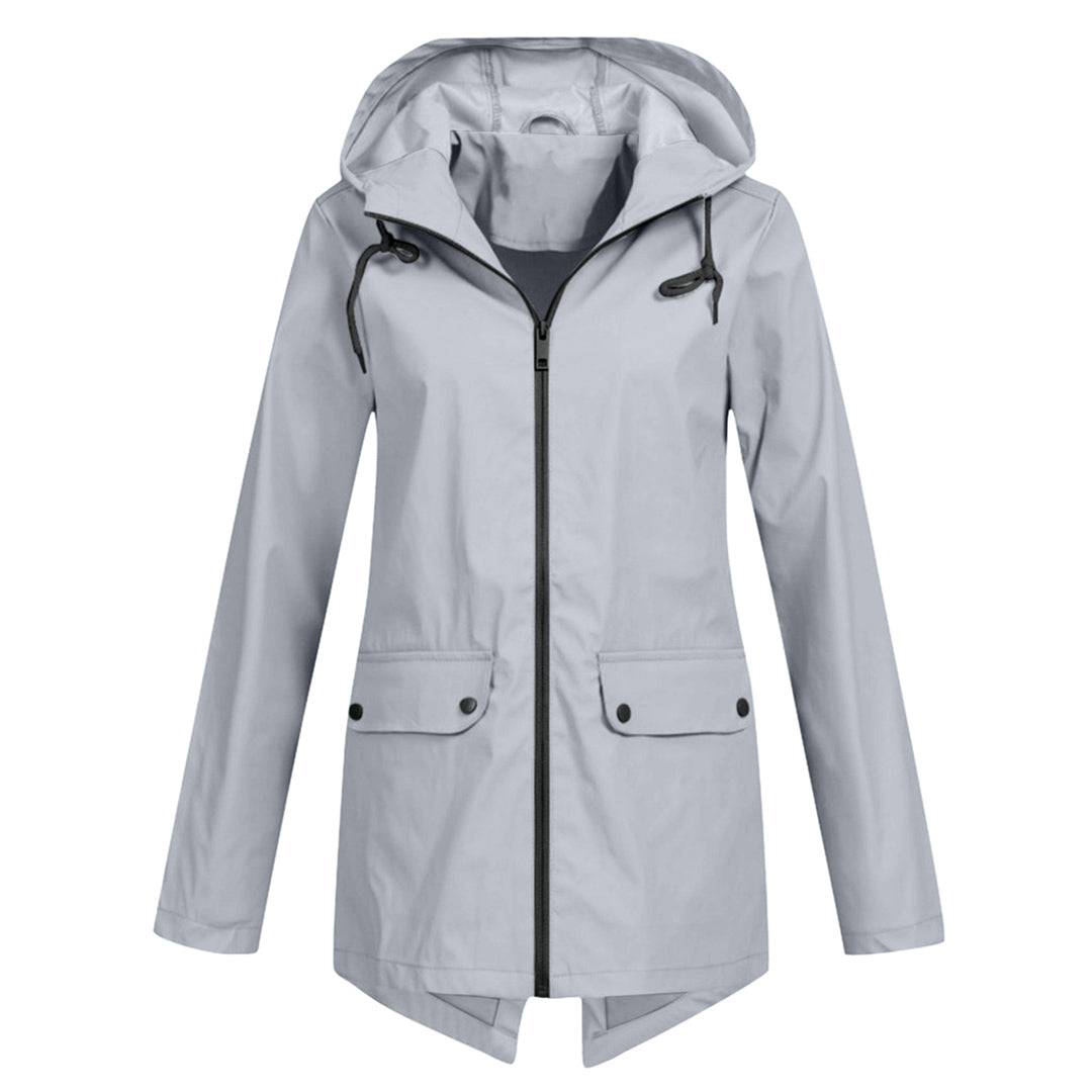 Fashion Street | Long Hooded Raincoat for Women