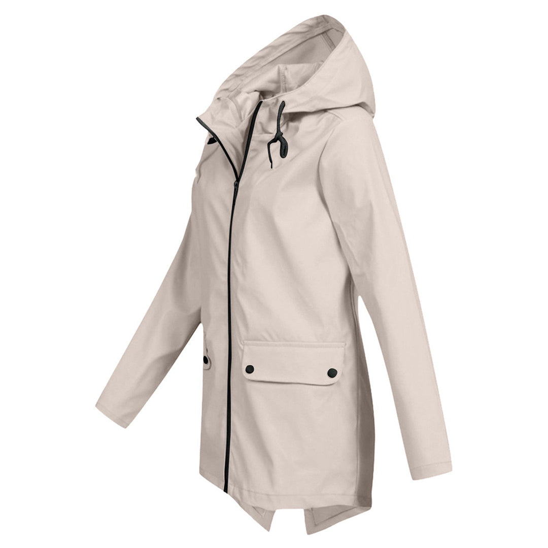 Fashion Street | Long Hooded Raincoat for Women