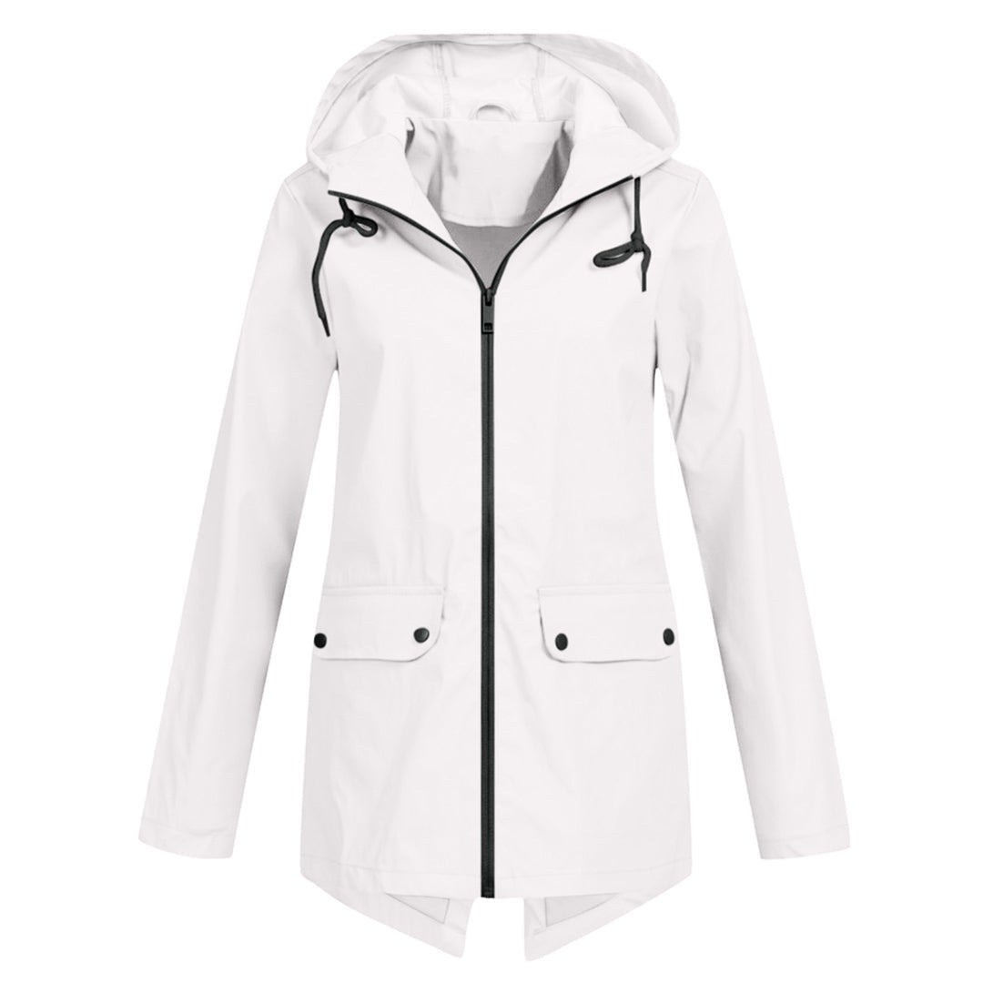 Fashion Street | Long Hooded Raincoat for Women