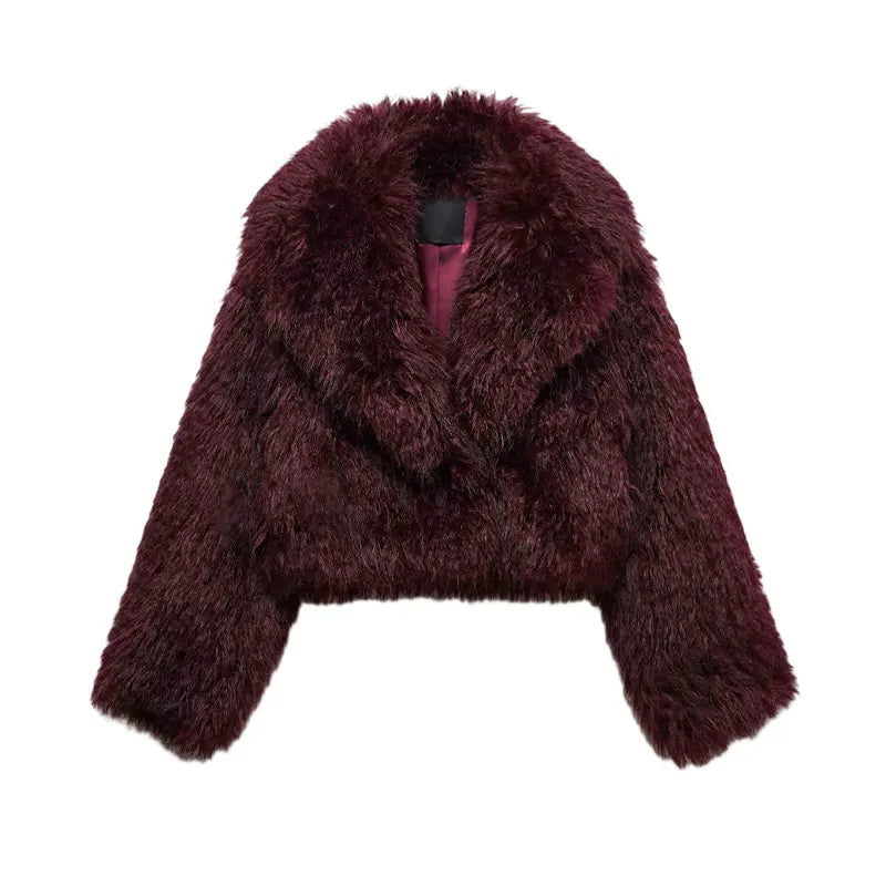 Elegant Faux Fur Coat for Women