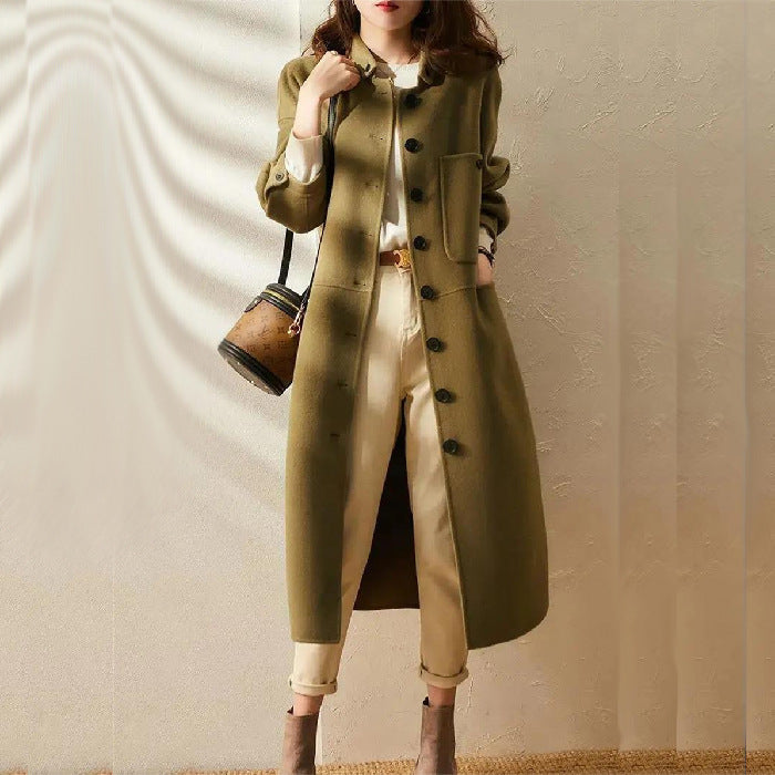 Emilia | Long Cashmere Trench Coat