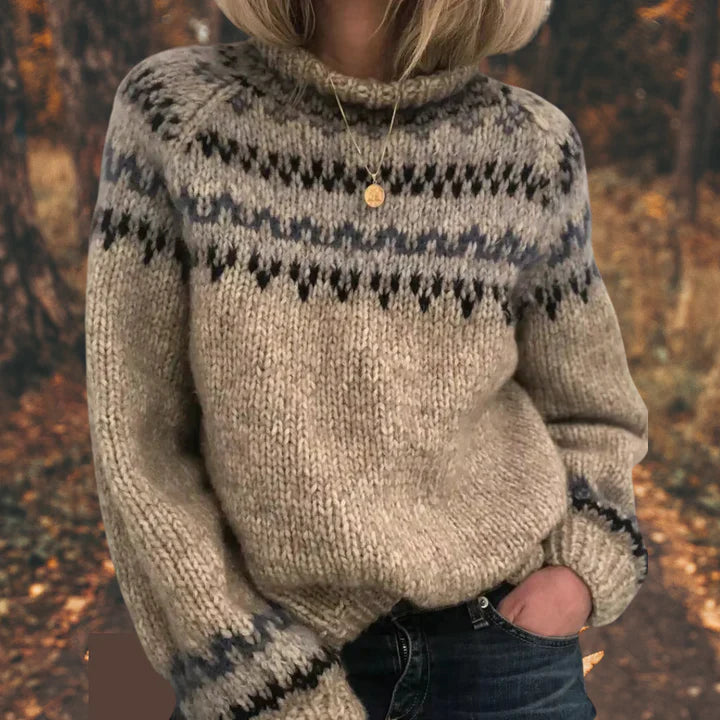 Astrid – women's nordic knit sweater