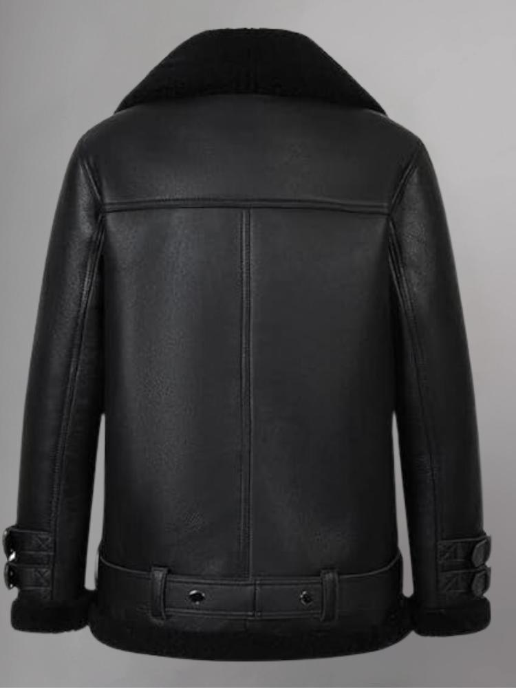 Real Leather Shearling Moto Jackets