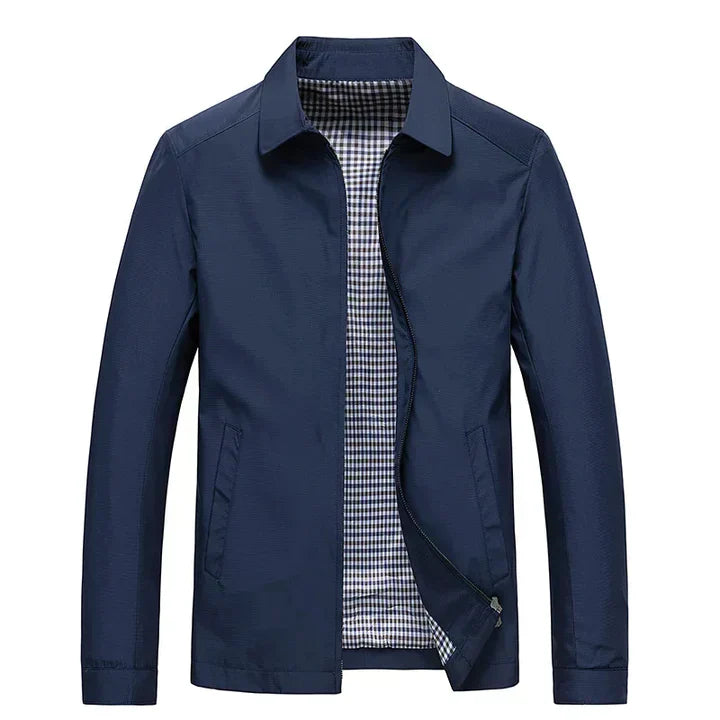 Casual transitional jacket for men with long sleeves – light protection