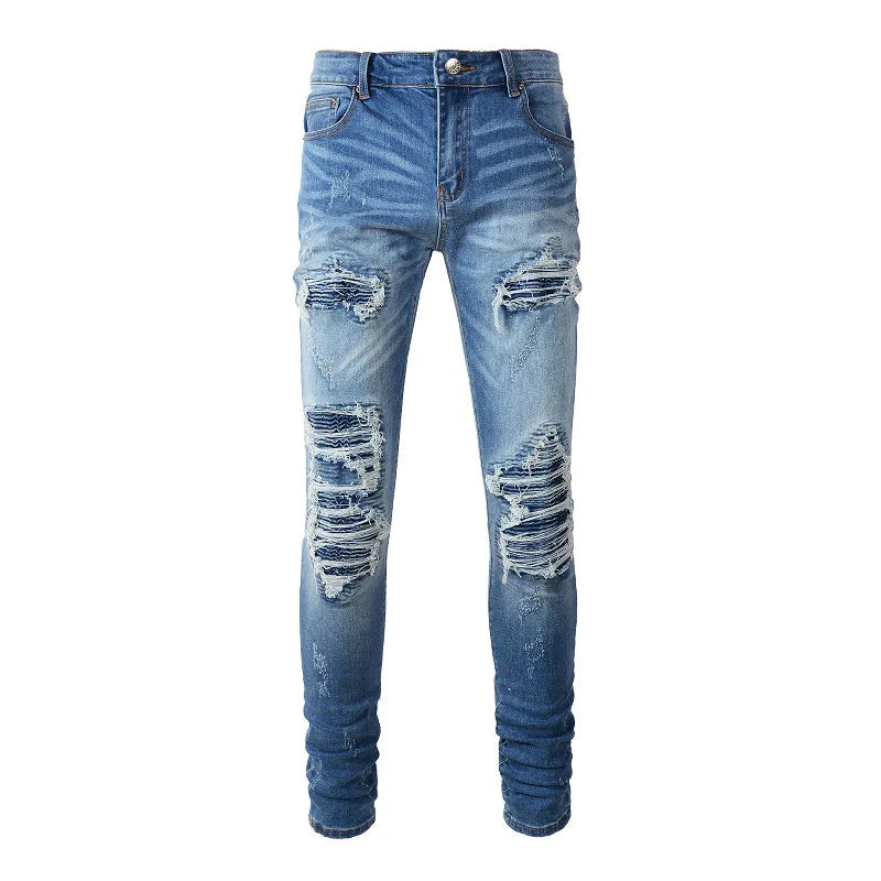 The Draco Distressed Biker Jeans