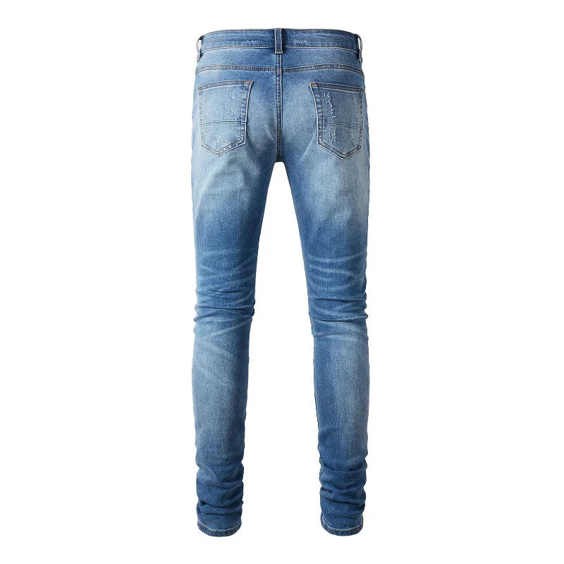 The Draco Distressed Biker Jeans