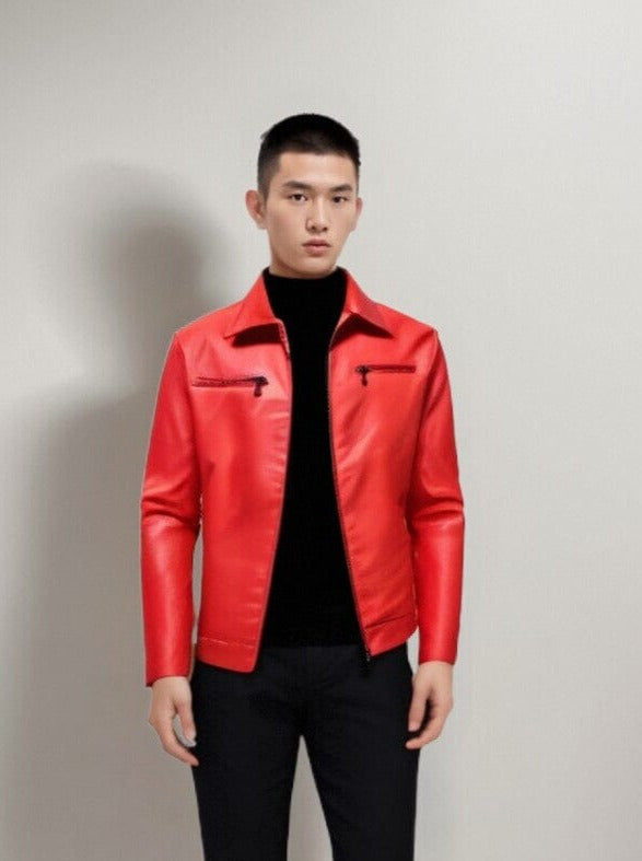 The Kane Faux Leather Biker Jacket - Multiple Colors