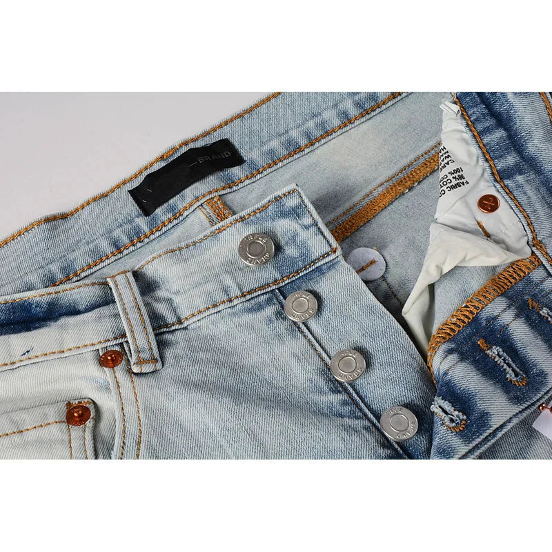 The Highlander Distressed Biker Jeans