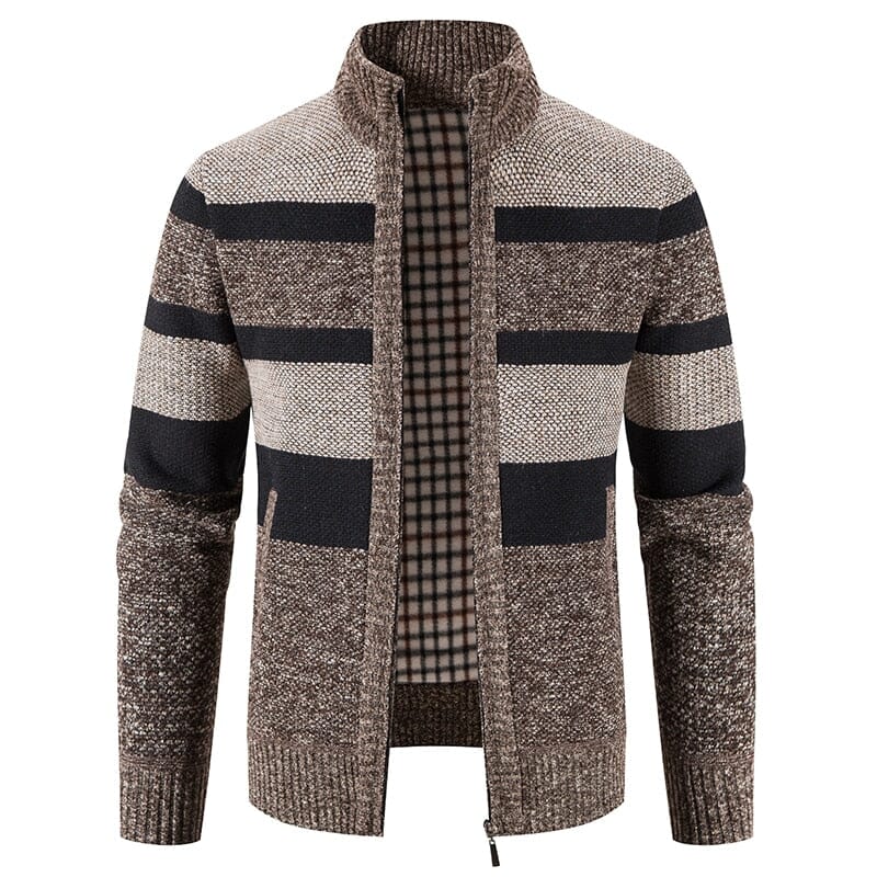 The Silas Knitted Cardigan Fleece - Multiple Colors