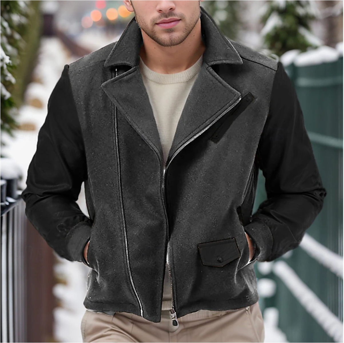 Jack | Leather Men's Winter Coat