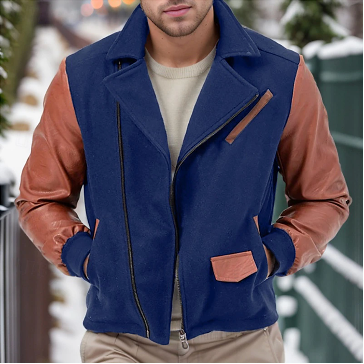 Jack | Leather Men's Winter Coat