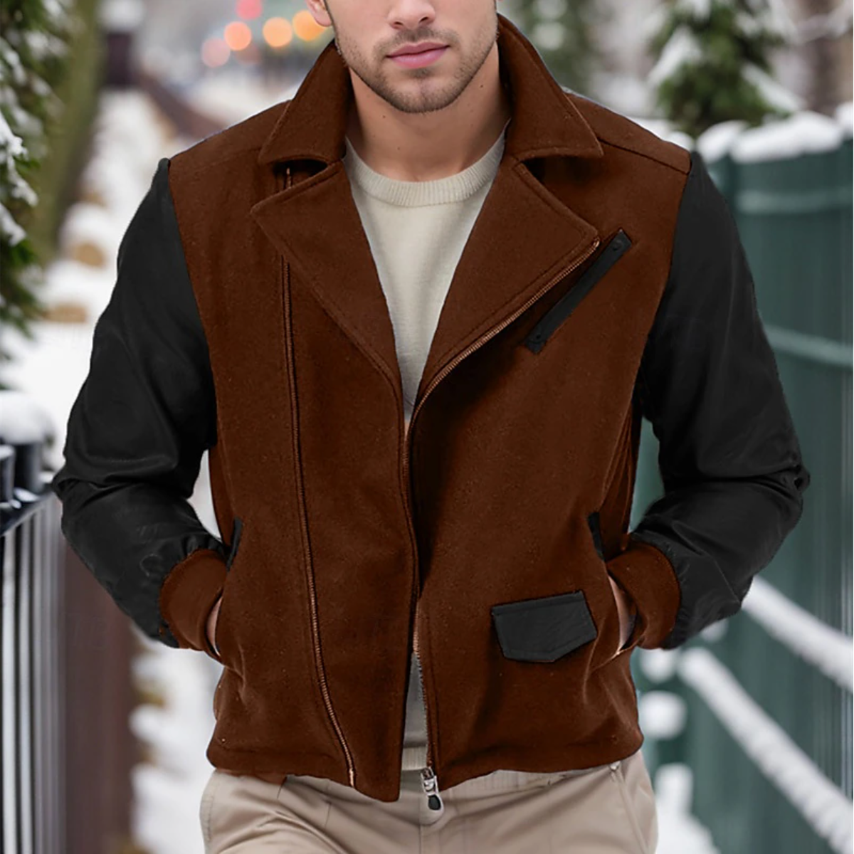 Jack | Leather Men's Winter Coat