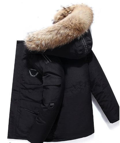Bryan | Men's Winter Coat with Fur Hood