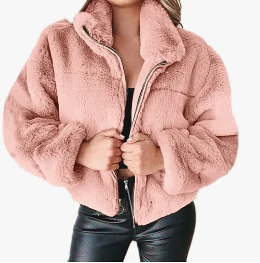 Stylish winter fashion teddy jacket for women - Jana