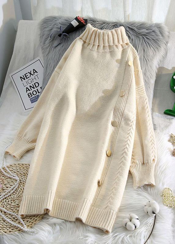 Simple beige Sweater dress outfit Refashion spring Largo high neck swe Style Cove Simple beige Sweater dress outfit Refashion spring Largo high neck swe Style Cove