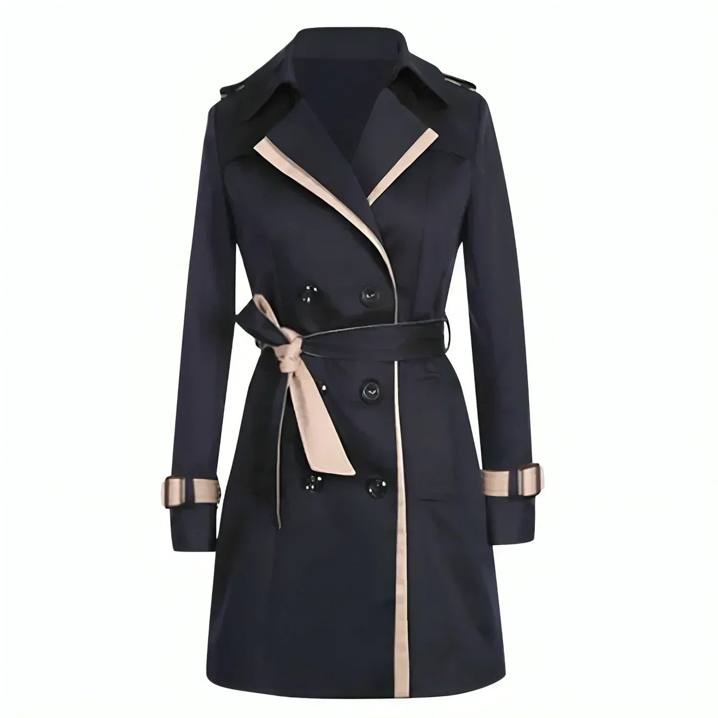 Casual women's trench coat with belt – classic, relaxed fit