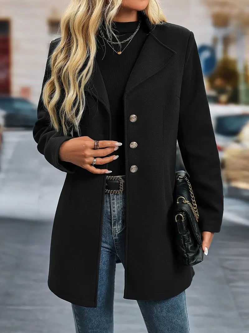 Kelly | Elegant Long Women's Coat For Fall/Winter