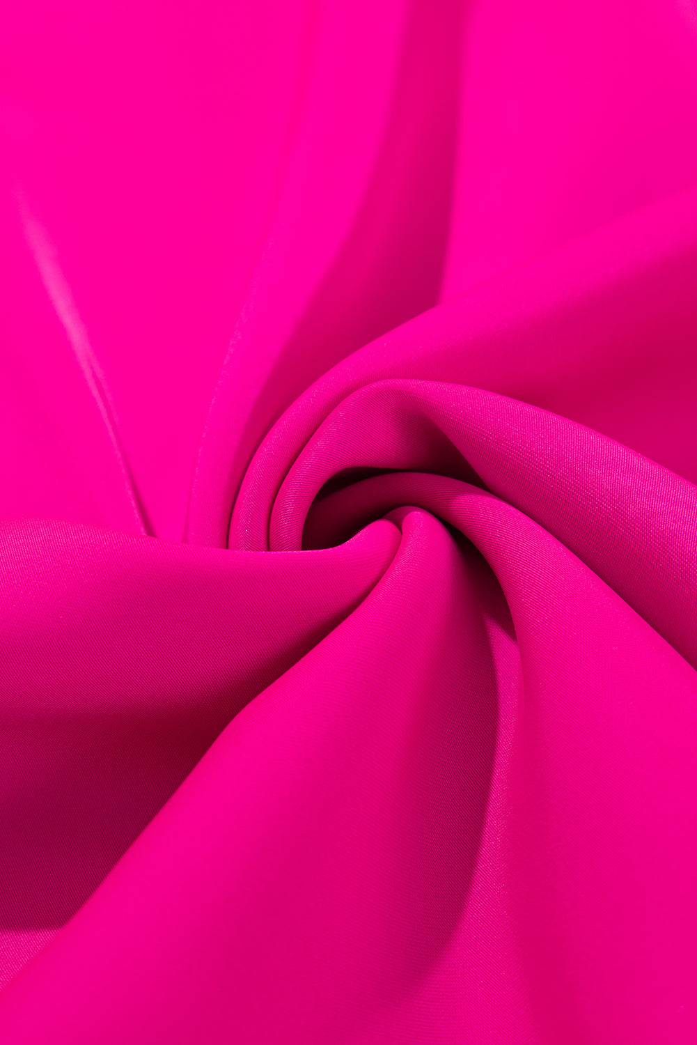 Bright Pink Frilled Trim Sleeveless Pleated Blouse