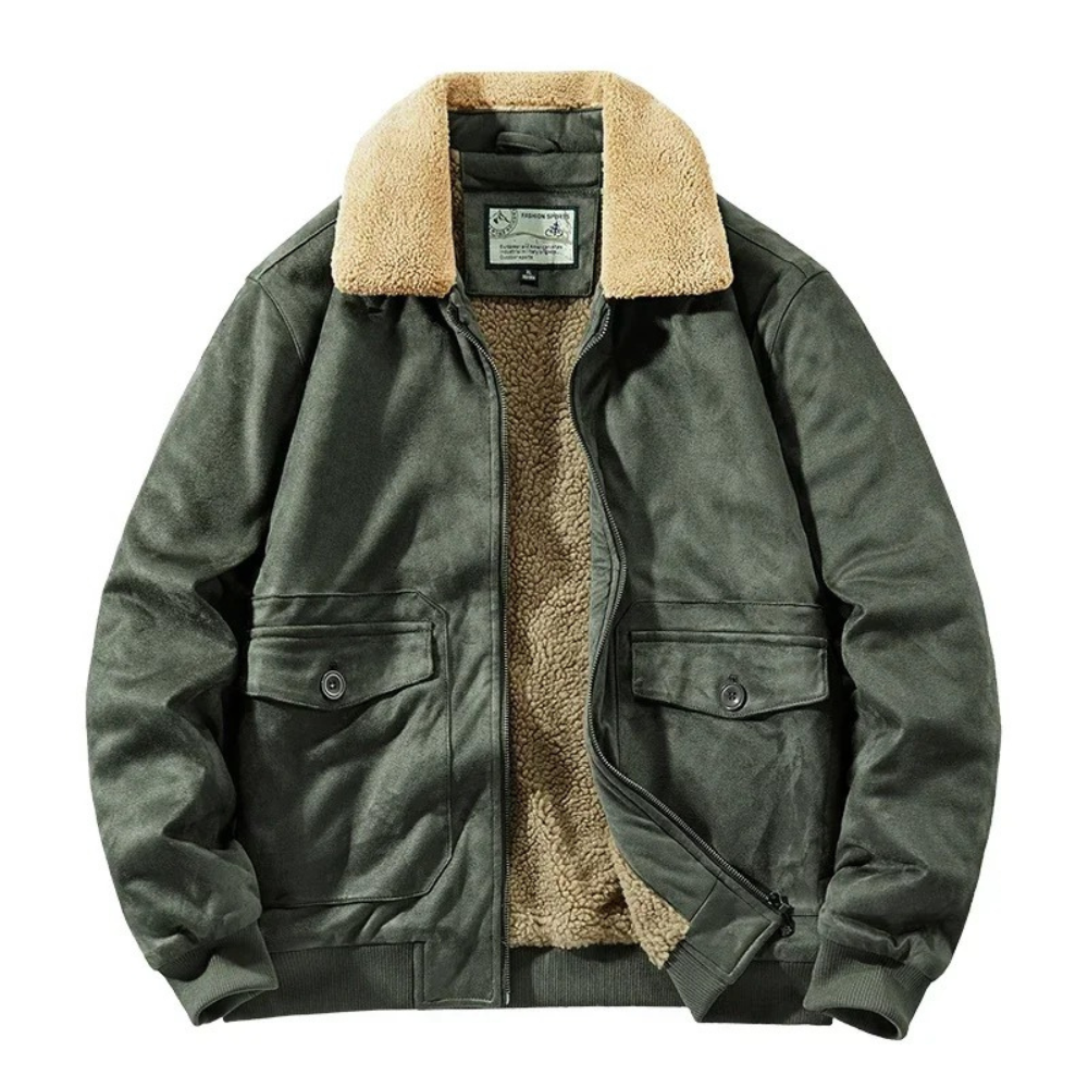 Colin Thicken Fleece Bomber Jacket