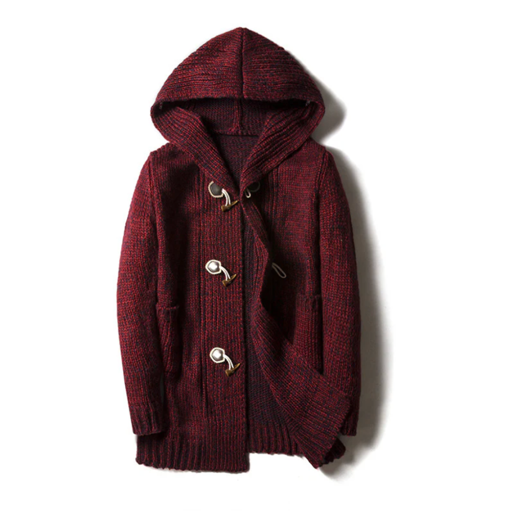Declan Hooded Knit Cardigan