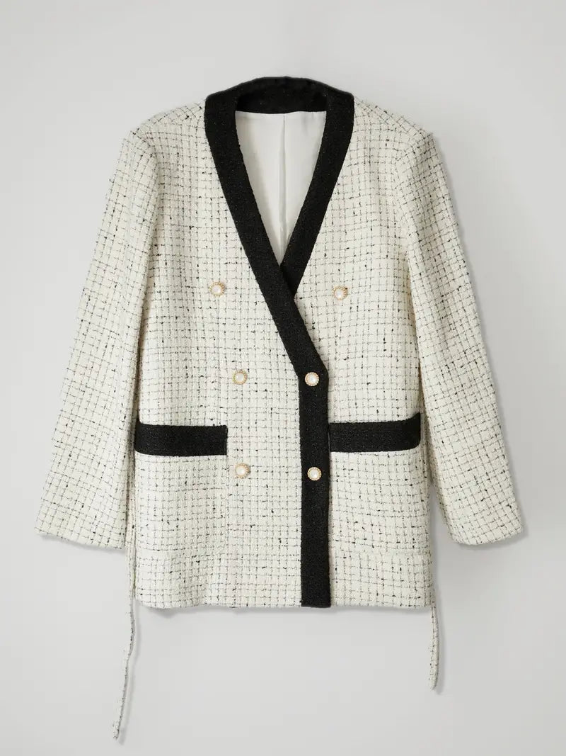 Elegant Autumn/Winter Wool Blend Jacket for Women