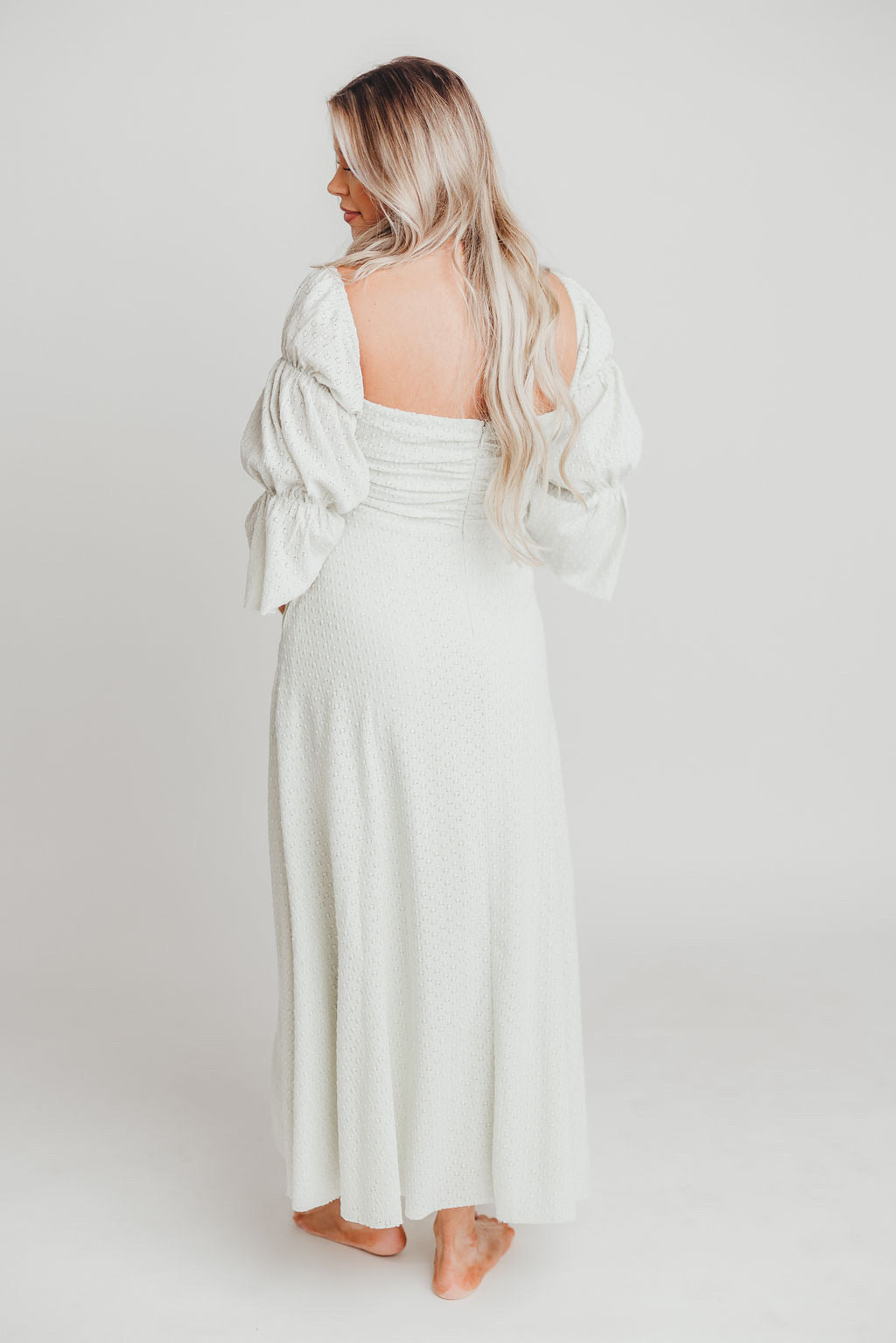 Corrine Tiered Sleeve Maxi Dress with Pockets in Mint - Bump Friendly & Inclusive Sizing (S-3XL)