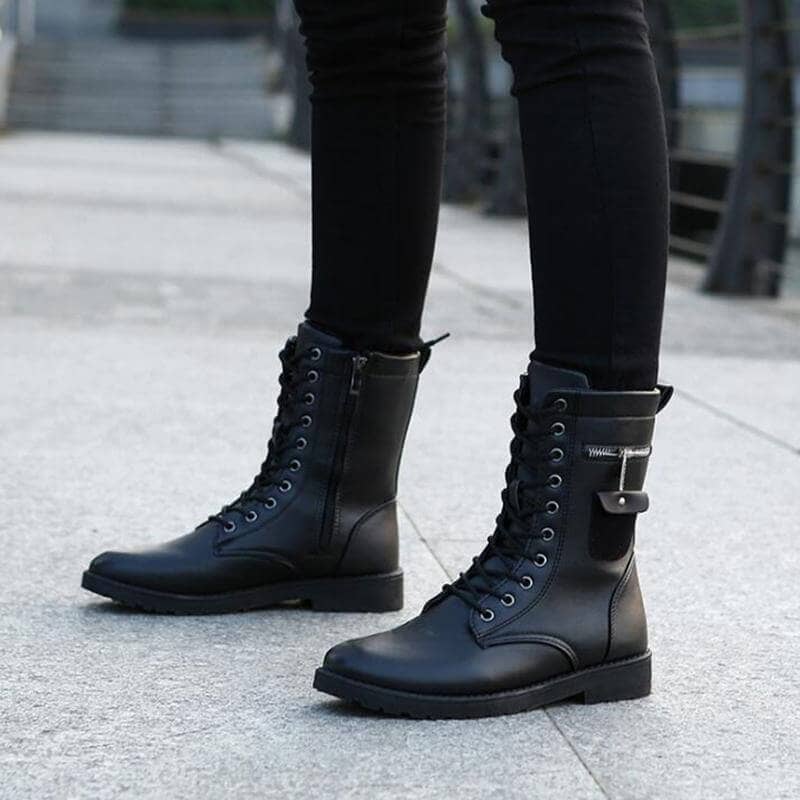 The Martin Leather Combat Boots
