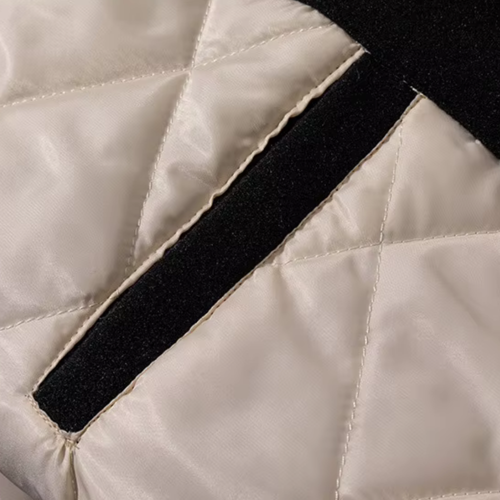 Zach Embroidered Patchwork Bomber Jacket